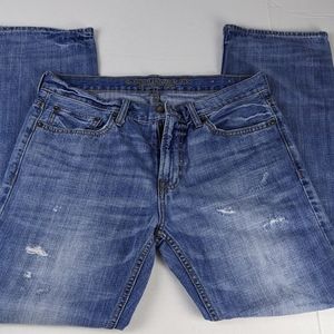 American Eagle Original Boot Cut Distressed Cotton Jeans Men's Size 32 x 32